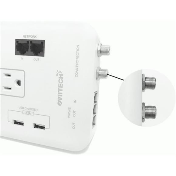 12 Outlet All-In-One Mountable Surge Protector Power Strip, 6 Foot - Picture 5 of 7